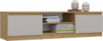 TOP E SHOP MALWA 140 TV cabinet, artisan oak/cashmere
