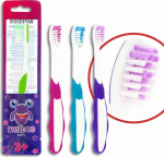 Wellbee Kids Toothbrush for children (3+) Soft - mix colors