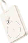 Powerbank magnetic 10000mAh Ugreen PB760, built-in cable, 20W (beige)