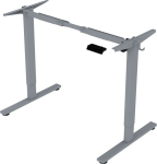 Table leg ERGO FIT with 1 motor, silver grey