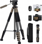 Photographic Tripod Photo 190cm 4kg Phone Holder + Pilot / K&f Kf09.155