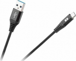 Kabel USB Rebel Comp USB-A - microUSB 1 m Czarny (RB-6000-100-B)