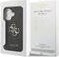 Guess PU Leather 4G Metal Logo Gold Frame Case for iPhone 17 / Black
