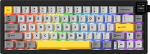 Ajazz Klawiatura gamingowa mechaniczna AK650 Dream Weaver Switch - Black-Gray-Yellow- 3 Model-With Screen RGB