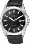 Citizen Eco-Drive Men&rsquo;s Watch BM7108-14E 41mm Black Dial Leather Strap