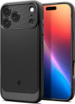 Kaitse&uuml;mbris Rugged Armor (MagFit), Apple iPhone 17 Pro, must, MagSafe &uuml;hilduv, Spigen