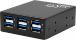 Exsys USB 3.2 Gen 1 Hub m.15kV ESD DIN-Rail Montage