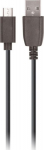 Kabel USB TelForceOne USB-A - microUSB 1 m Czarny (71643)