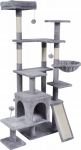 Rebel Cat tree 75x40x152 cm , szary, REBEL ANIMALS