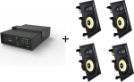 Vivolink Audiopack Subwoofer + 4 x Pro, In-Wall Speakers