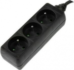 Listwa zasilająca Hama Standard 3 jack 1.5 m czarna (442237030000)