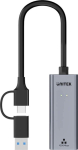 Unitek Adapter USB-A / USB-C do Gigabit Ethernet 1Gbps - Unitek Adapter USB-A / USB-C do Gigabit Ethernet 1Gbps