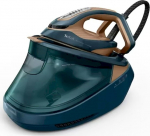 Tefal Pro Express Vision Max GV9920 Turquoise - Foot: Durilium Airglide| Steam production [g/min]: 135 | Hitting the steam [g/min]: 540 | Pressure [bar]: 7.5 | Tank capacity [l]: 1.8
