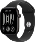 Apple Watch seria 12 GPS+Cellular, envelope 42 mm z black aluminum, black sports strap - size S/M