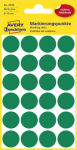 Sticker label AVERY Zweckform Q18mm green 96pcs (3006)
