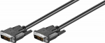MicroConnect Full HD DVI-D Cable, 1 meter, DVI-D 18+1-pin M-M Black Full