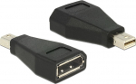 DELOCK Adapter mini Displayport 1.2 male > Displayport female black