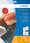 Herma fototasku 10x15cm vertikaalne 10l, must (7785)