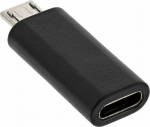 Adapter USB InLine USB-C - microUSB Czarny (33302I)