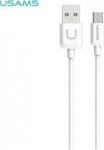 Cable USB Usams USB-A - microUSB 1 m White (MICUSBXD02)