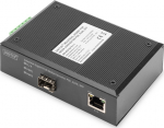 DIGITUS 10/100/1000Base-TX (PoE) zu 1000Base-FX Industrial media converter