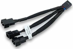 EKWB EkWaterBlocks 4 pin PWM (male) - 3-pins PWM (female) 10cm Splitter for fan