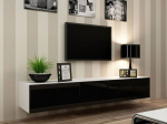 Cama MEBLE Cama TV Stand VIGO '180' 30/180/40 white/black gloss