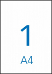 Etikett iseliimuv APLI 210x297mm, A4, 10l/pk, Ref.12917