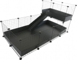C&C modular cage one-storey 4x2 + Loft 2x1 + Black ramp