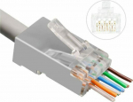 Lanview RJ45 STP plug Cat6A/Cat7 for, AWG22-24 Easy-Connect 25 sets