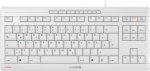 CHERRY TAS STREAM KEYBOARD TKL Corded DE-Layout grau