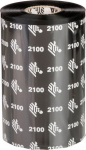 ZEBRA RIBBON 2100 WAX 110MM, 450 METERS C-25MM BOX OF 12