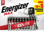 Energizer Energizer LR03/20 Max AAA 15+5 for free