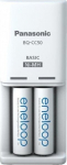 Panasonic Eneloop Compact Batteries charger + 2x AA 2000 mAh