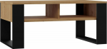 Topeshop COFFEE TABLE SHELVES COFFEE TABLE MODERN 2P DĄB ARTISAN BLACK