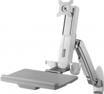SCHROFF Befestigungskit (VESA adapter, Montageklammer, Adjustable monitor arm, Tastatur-/Mouse tray) - einstellbarer Arm - f&uuml;r LCD-Display / PC-equipment - Kunststoff, Aluminium, Stahl - screen size: bis zu 61 cm (bis zu 24 Zoll)