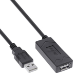 Kabel USB Manhattan USB-A - USB-A 5 m Czarny