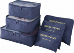 Strado clothes dryer Travel clothes storage set laundry nets 6szt. (Granatowy)