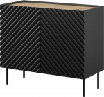 Cama MEBLE 2D ONDA chest of drawers 98x45x85 black