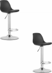 Leobert HOGA stool - czarny / chrome base x 2