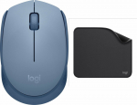 Log Logitech mouse M171 niebieska (910-006866) + Studio Series - GRAPHITE (956-000049)