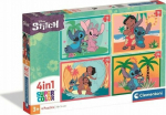Clementoni Puzzle SuperColor 4w1 Disney Stitch - together 72 elements (21745)