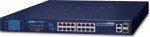 Planet FGSW-1822VHP - Switch - unmanaged - 16 x 10/100 (PoE+)