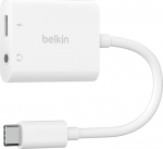 Belkin RockStar 3.5mm Audio- and USB-C Ladeadap. white NPA004btWH