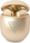Guess Bluetooth headphones GUTWST82TRDTWS + docking station / gold/gold Triangle Logo