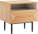 Night stand NATE 50x40xH50cm, oak