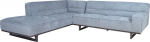 Corner sofa HASSO LC, silver grey