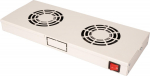 ROLINE Rack - L&uuml;fter Kit - with 2 Fans - Hellgrau, RAL 7035 - 48.3 cm (19")