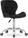 LEOBERT AVOLA velvet swivel chair - czarne