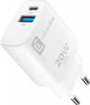 Cellularline Dual Port Travel Charger Apple PD 20W White